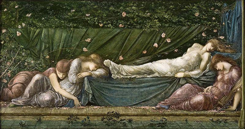 Edward Burne-Jones The Sleeping Beauty from the small Briar Rose series oil painting image